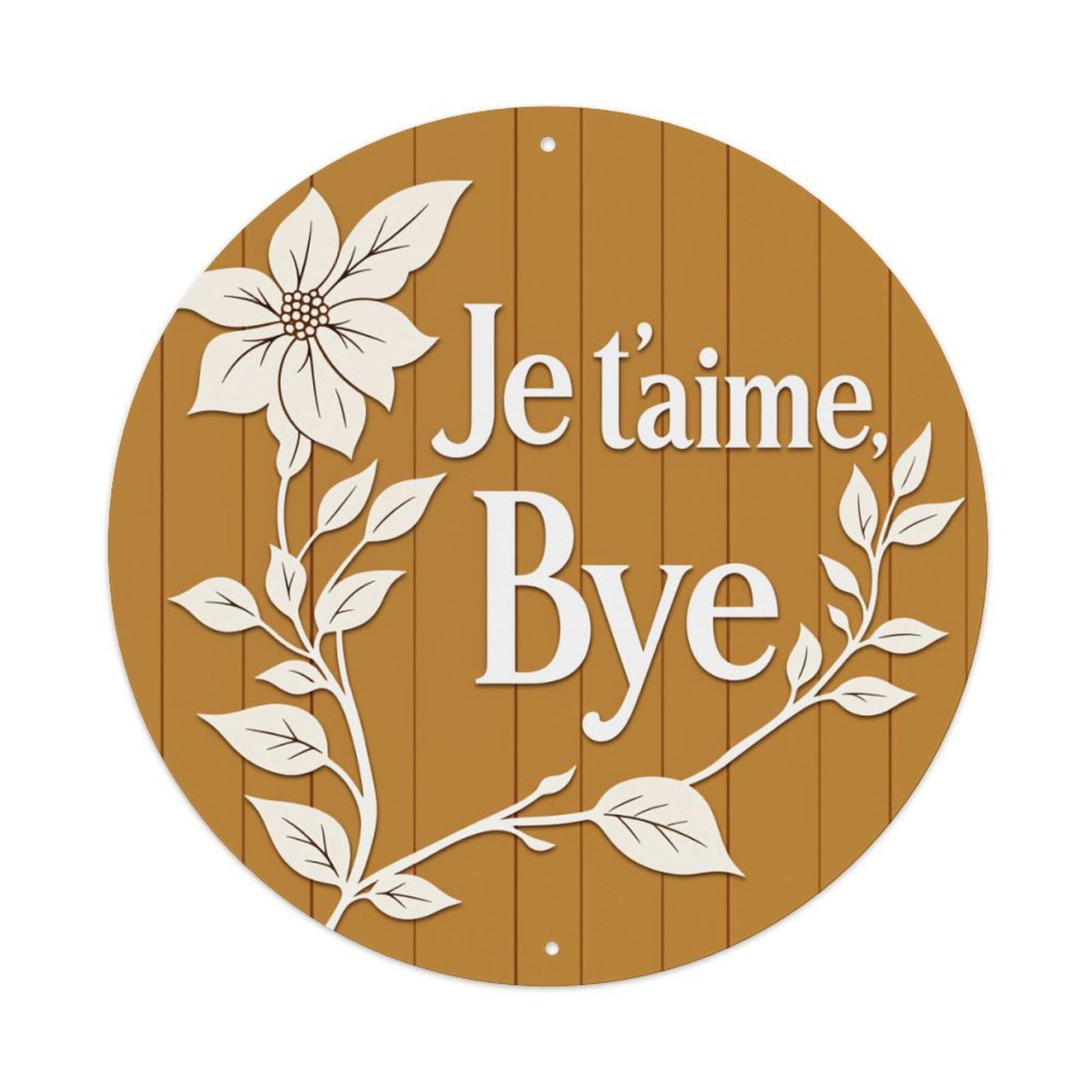 Floral Vine Text Design Pattern Metal Tin Sign Vintage Garden Bedroom Cafe Bar Man Cave Home Wall Decor Metal Poster 8x8 inches