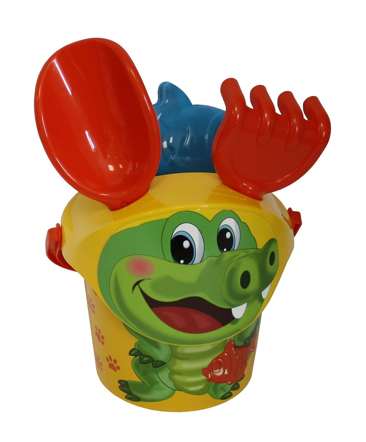 Simba 107114647 Ensemble De Seaux Pour Chien, 6 Pièces, Seau, Passoire, Sable, Pelle, Râteau, Arroseur, Hauteur : 16 Cm, Diamètre : 17 Cm