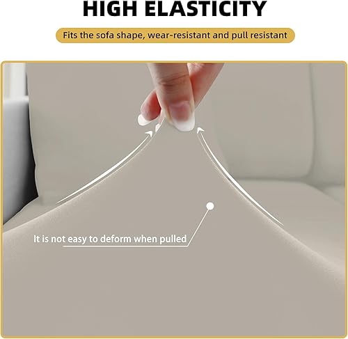 Vista 2 de HDCAXKJ Funda 100% impermeable de 8 piezas para sofá reclinable de 3 asientos, súper elástica y suave para sofá reclinable de 3 plazas, juego