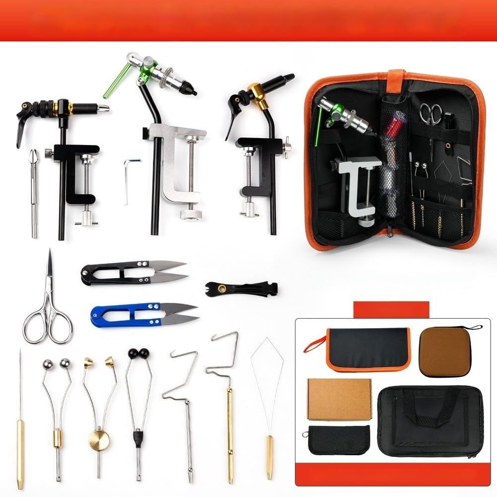 Set Attrezzi Pesca per mosca Completo per portatile Set Attrezzi(B)