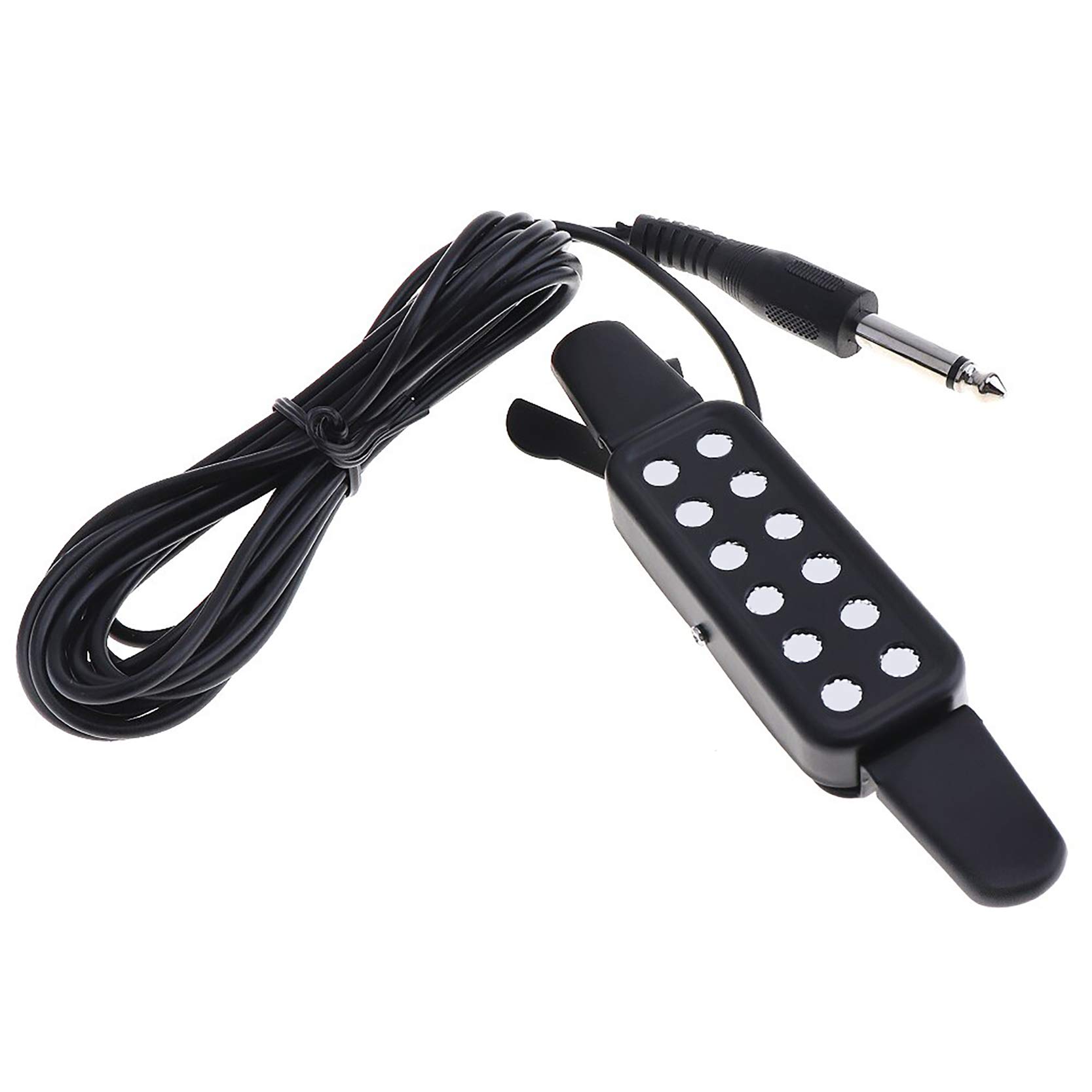 amiciSound 12-Hole Electric Guitar Transducer for Acoustic Classical Guitar Amplifier Accessories with 3m Long Cable
