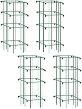 Gardener’s Supply Company Lifetime Tomato Cages | Heavy Gauge Sturdy Garden Plant Supports for Vegetables and Other Climbing Plants | No Assembly Needed - Green (Set of 4)