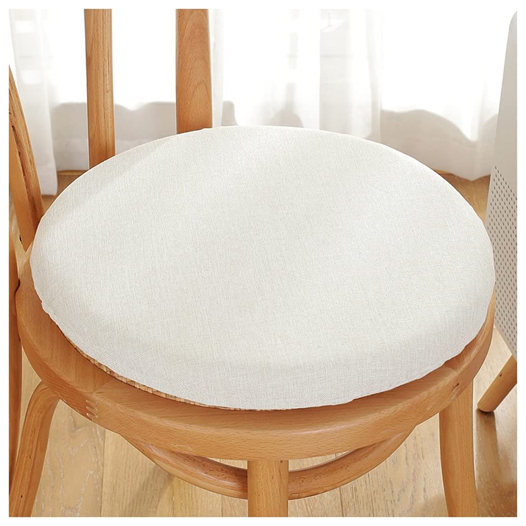 Coussin de Chaise Rond 30 cm en Mousse à Mémoire de Forme Gris