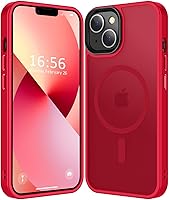 Vista 67 de Funda compatible con iPhone 14/13 [compatible con Magsafe y protección de grado militar] Funda delgada magnética translúcida mate para iPhone 13/14