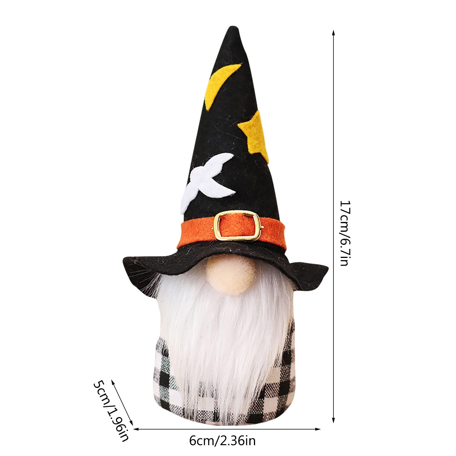 Halloween Wichtel Plüsch 35cm - Skandinavische Geisterzwerge Deko