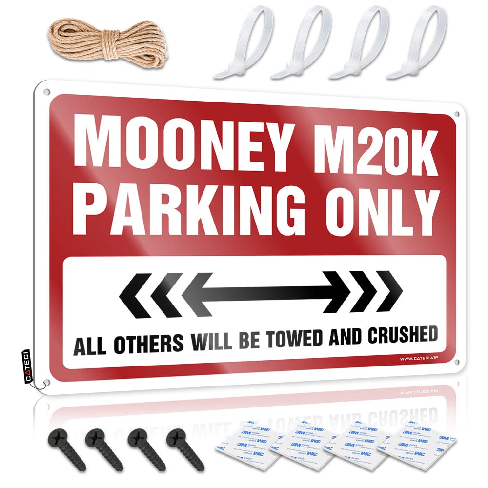 Wall Signs Sports Wall Decor | Mooney M20k Parking Only Indie For Yard Home(30X40CM)