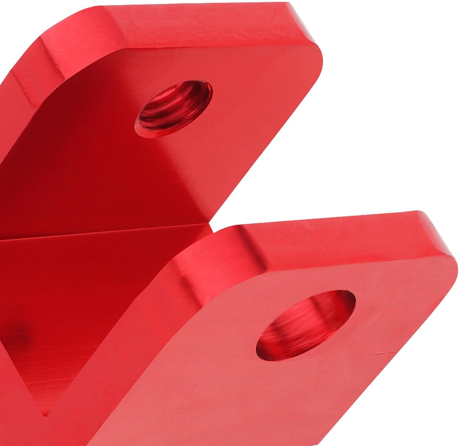 Windance 2pcs M8 8MM Motorcycle Rear Shock Extender, Aluminum Alloy High Damping Device Height Extension Absorber Riser Adapter With Screws Enhance Your Ride Comfort (Red)