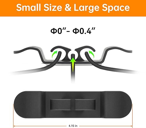 Miniatura 5 de Organizador de cables para electrodomésticos, organizador de cables para electrodomésticos, soporte para cables, envoltura de cables para