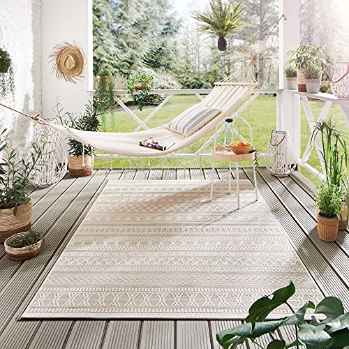 Steffensmeier Indoor Outdoor Teppich Nyland wasserfest Kunststoff Balkon Garten Flur,...