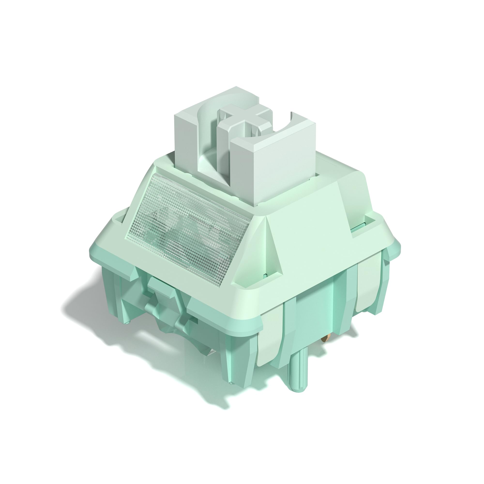 Womier Keyboard Switches 42gf Lubed Linear Switch, Full POM Switches Materials, 22mm Long Spring, 5 Pin Creamy Switch, Compatible with MX Keycaps for Gaming Keyboard DIY - 35 Pieces, Green