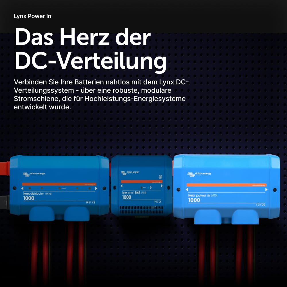 Victron Energy Lynx Power In M10 – DC-Eingangsmodul mit M10-Anschlüssen, 1000A Kapazität, für modulare Victron Lynx Systeme