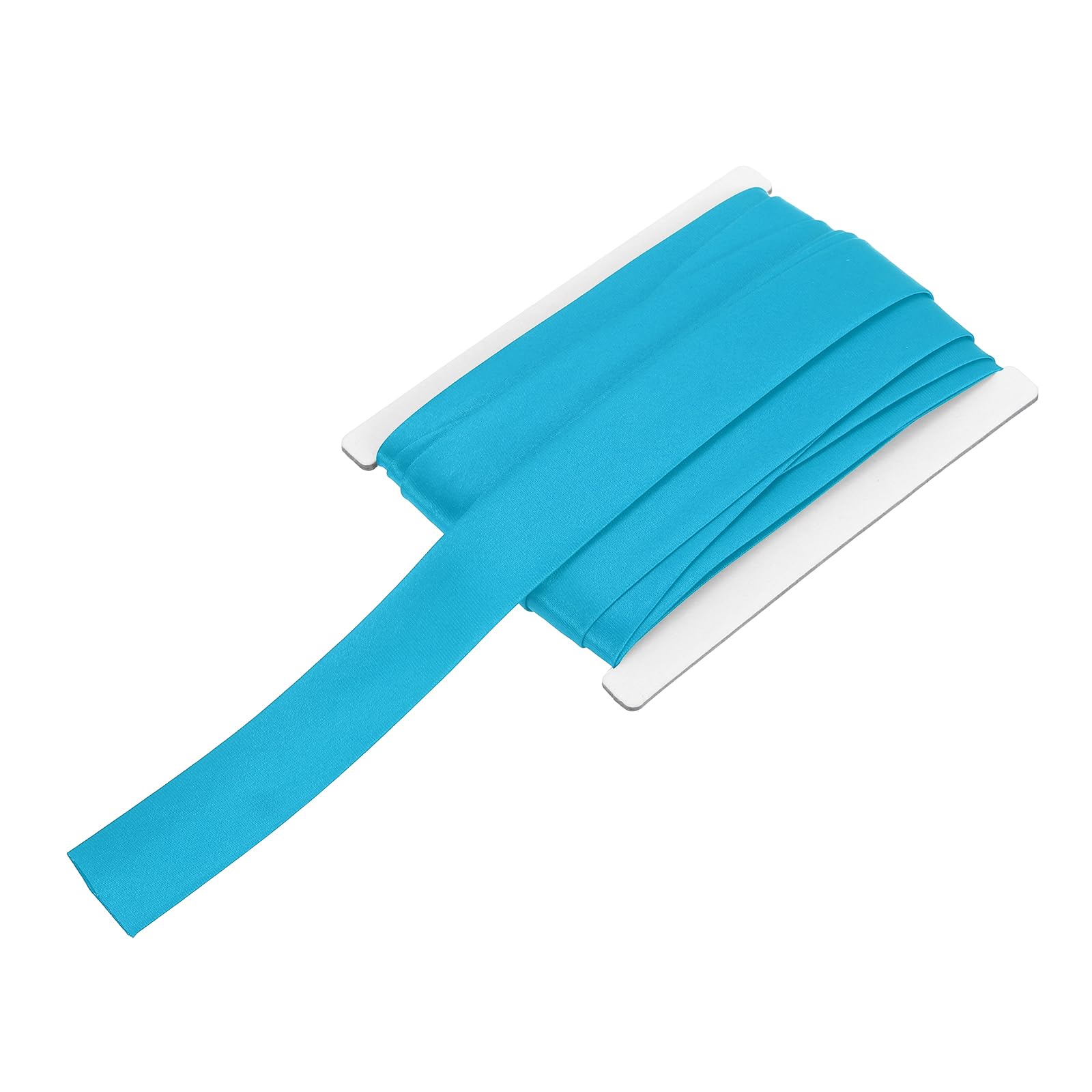 sourcing map Double Fold Bias Tape for Sewing 3/4 Inch x 6 Yards Satin Pre-fold Continuous Binding Tape for Seaming Quilting Hemming Binding DIY Crafts, Blue