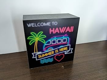 Amazon.co.jp: 【LEDデザインライト電池式】WELCOME TO HAWAII