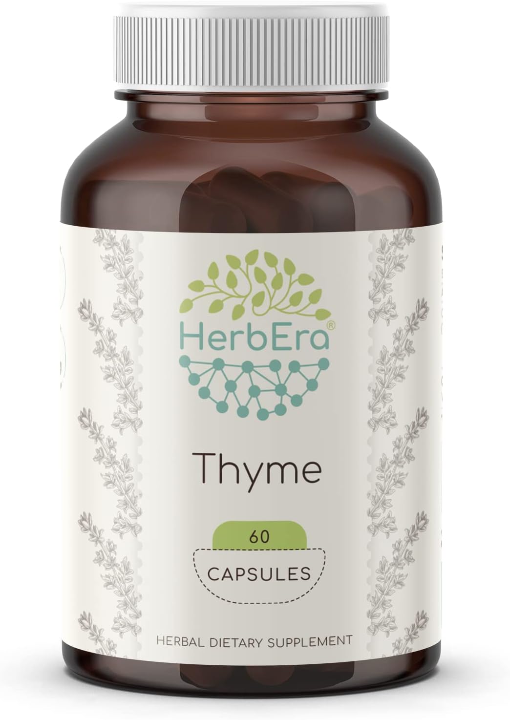Thyme 60 Capsules, 800 mg, Thyme (Thymus Vulgaris) Dried