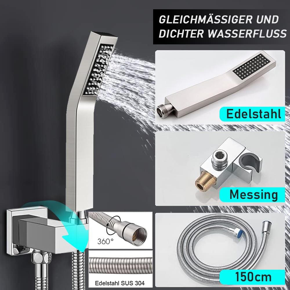 AILRINNI Ensemble De Douche Encastré - Système De Douche Encastré, Set