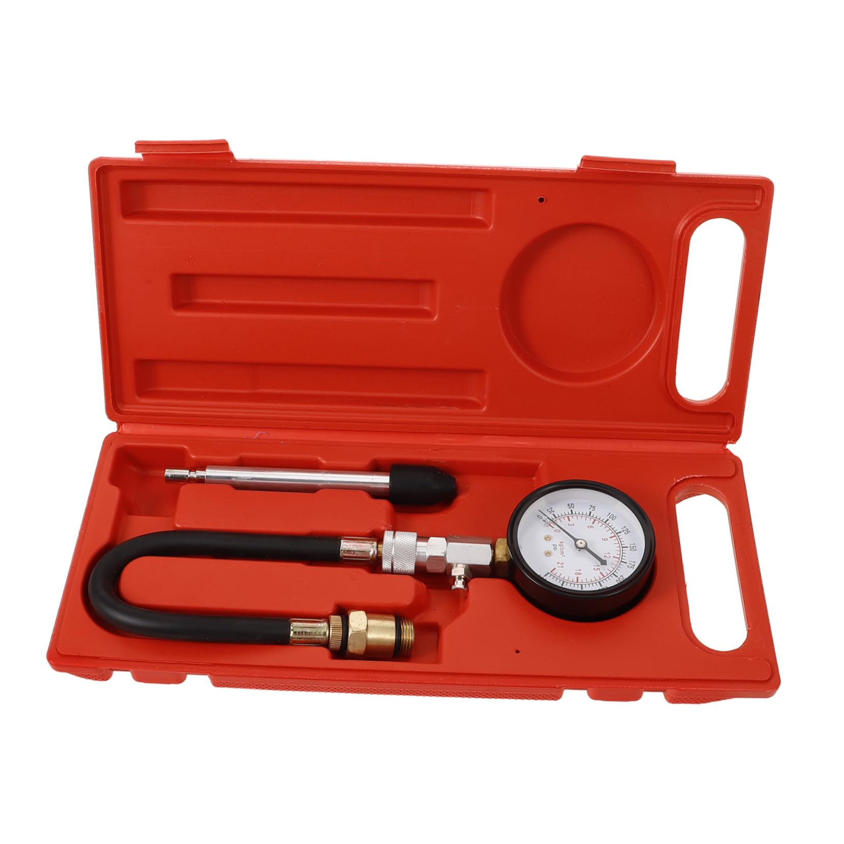 PLAFOPE Comprobador De Compresión De Cilindros Medidor De Compresión Automotriz Kit De Manómetro Herramienta Profesional Para Comprobador De De Motor