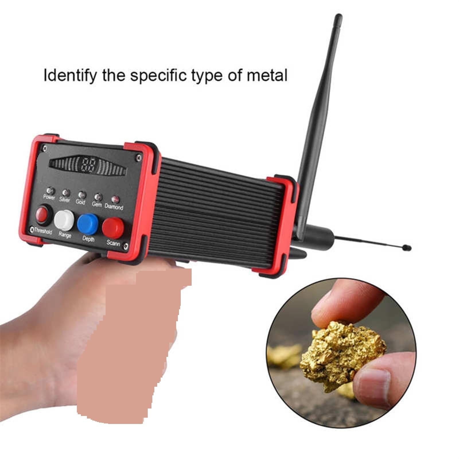 Metal Detector Sotterraneo For Grandi Aree A Lunga Distanza Rilevamento Di Oro E Argento Strumento Ricerca Rilevatore Rilevamento Sensibile Precisione