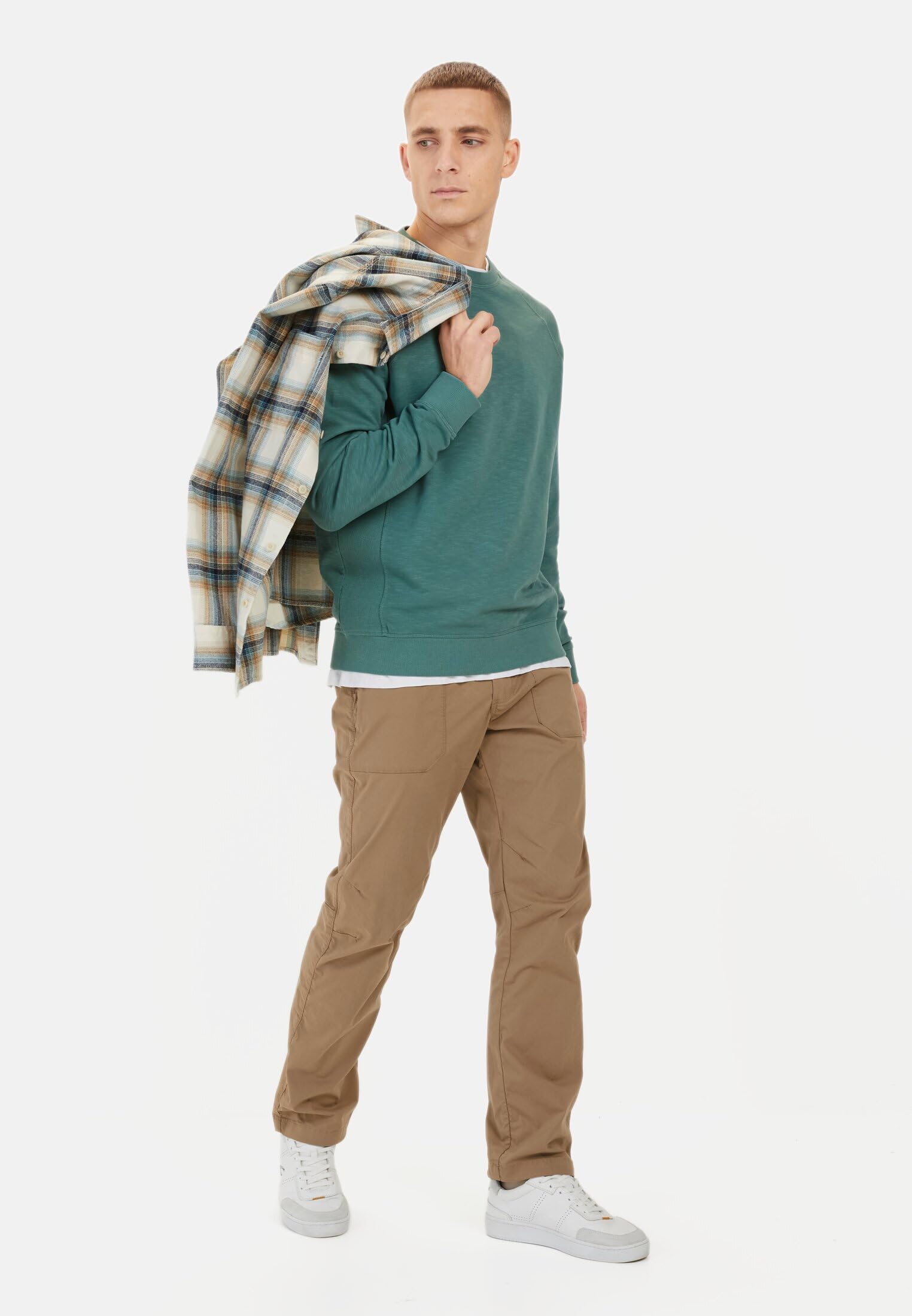 camel active Herren Sweatshirt für Herren – Regular Fit | Rundhals | Baumwolle | Atmungsaktiv