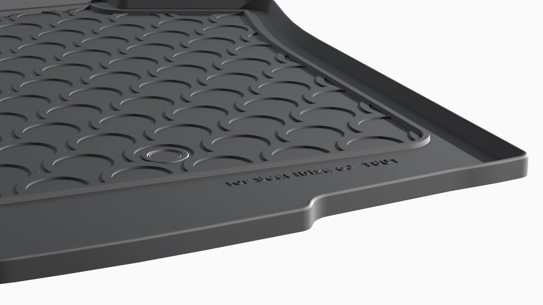Gledring Alfombra de Rubbasol (Goma) Maletero Compatible con Seat Ibiza 6J 5-Puertas 2008-2017