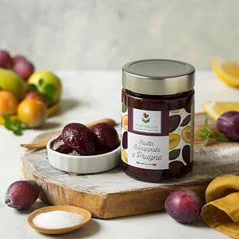 EMILIA FOOD LOVE | Sweet Preserved Plums - 0.7 lbs 320g - Italian fruit