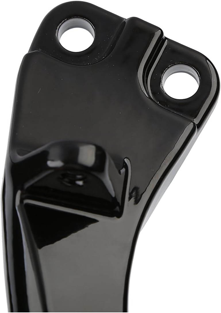 Black Passenger Foot Peg Support Kit Fit for Harley Dyna Super Glide Street Bob 2006-2017(Replaces OEM# 50210-06)