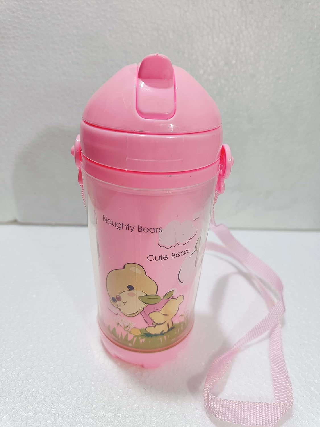EAGEAN 500ml Water Bottle with Straw for Kids, Durable & Leak Proof Open Soft Sipper & Protective Silicone Boot (Pink)-picture-19