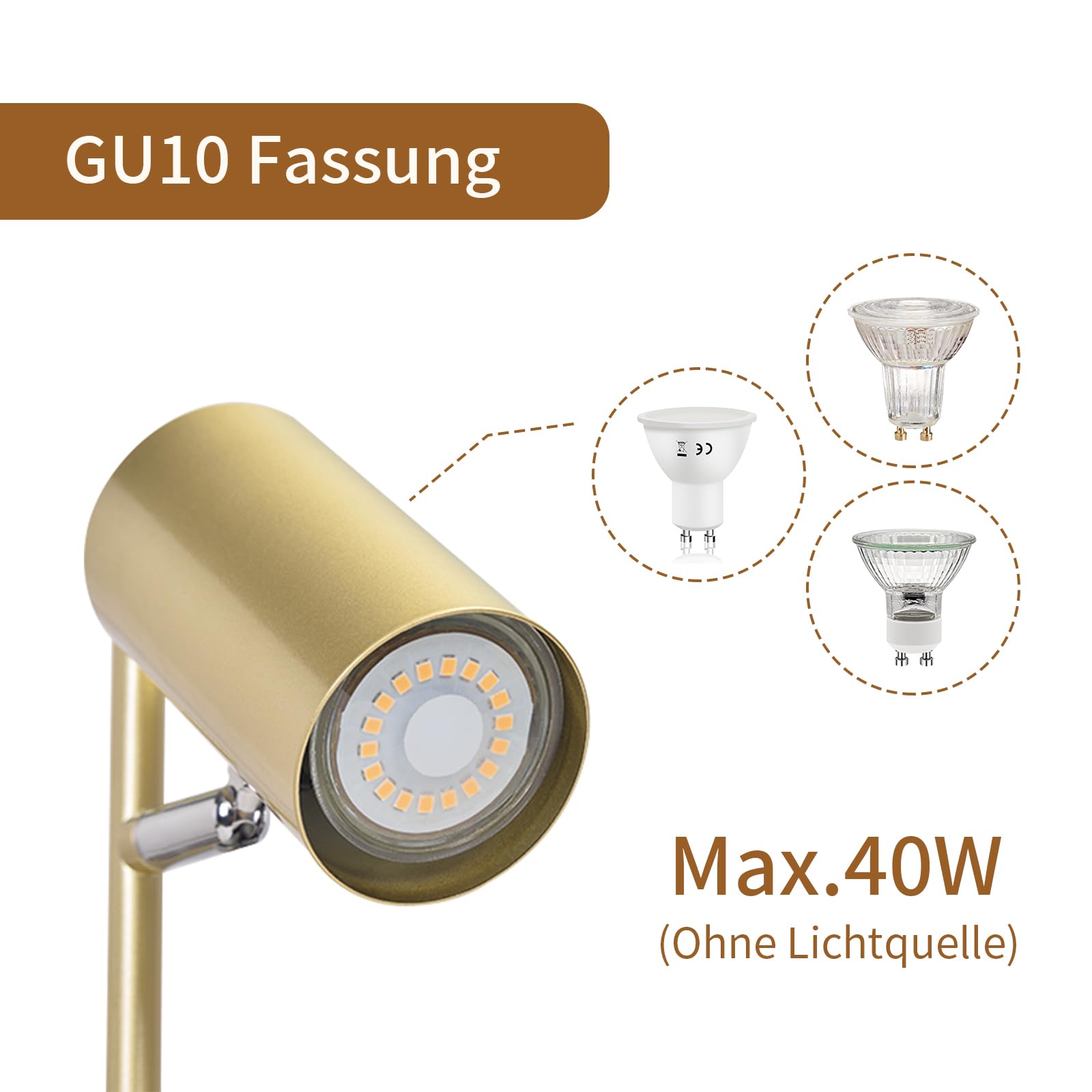 CBJKTX Lampada da comodino soggiorno lampada da tavolo oro - Lampada da