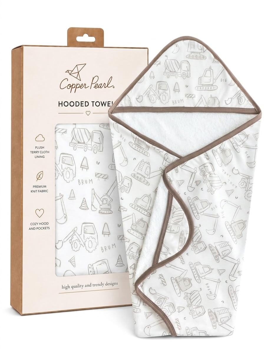 Luxe Baby Hooded Towel - Gage by Copper Pearl