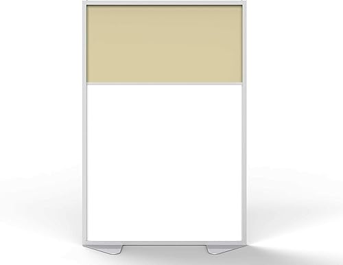 Vista 23 de Ghent Divisor de privacidad para separador de ambientes, pizarra blanca magnética de porcelana, doble cara con marco de aluminio y relleno de panel
