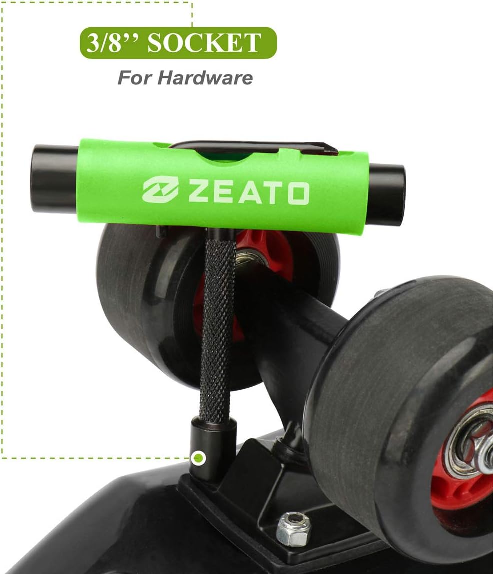 All-in-One Skate Tools Multi-Function Portable Skateboard T Tool Accessory with T-Type Allen Key and L-Type Phillips Head Wrench Screwdriver image 5