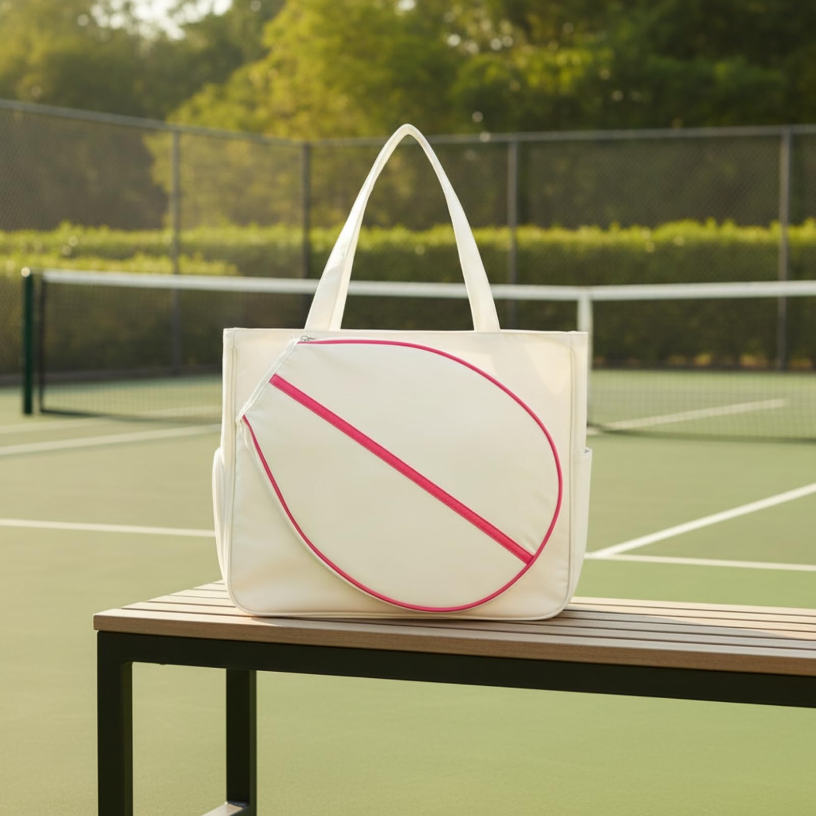 Borsa da Tennis Impermeabile Borsa Tote con Scomparto Scarpe Traspirante Borsone Sportivo per Palestra