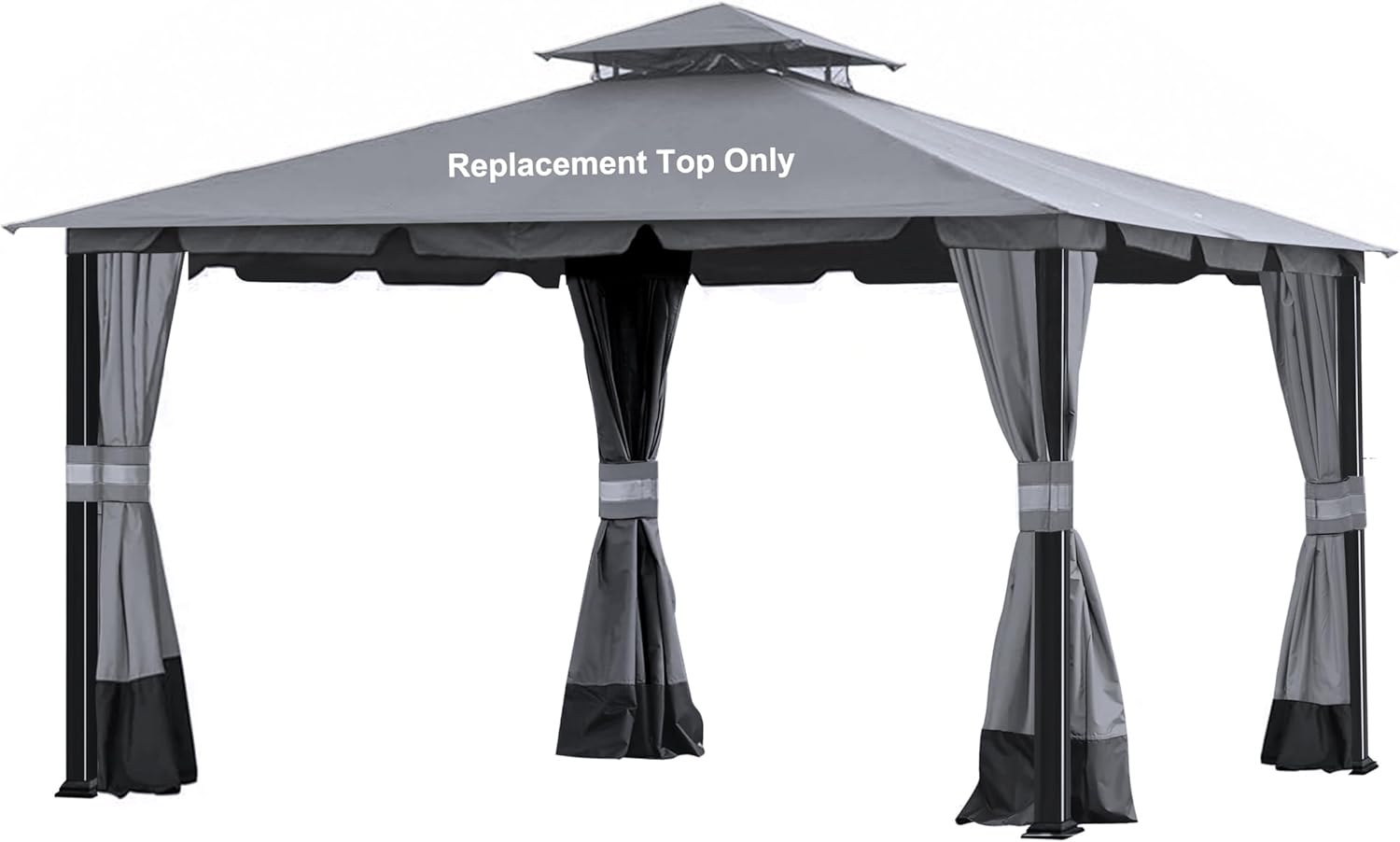 SCOCANOPY Replacement Cover Compatible with Monterey Gazebo # Model L-GZ215PST-4,(Khaki)