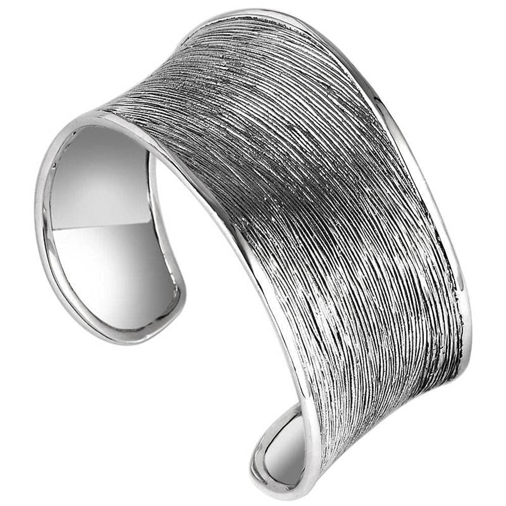Brazalete Retro S925 Brazalete de Plata Esterlina Joyería Ancho Cepillado Pulsera Simple Estilo Étnico Femenino Retro Ajustable2