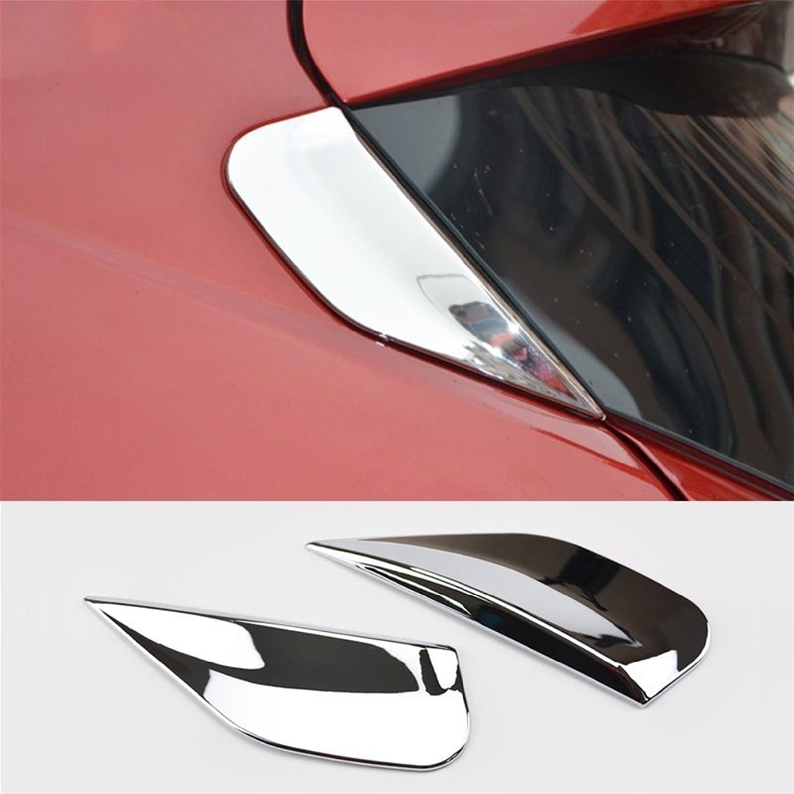 Spoiler laterale Per Opel per Vauxhall per Mokka X 2013 2014 2015 2016 2017 2018 per modanatura copri spoiler lunotto posteriore cromato Spoiler carrozzeria