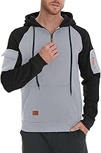 سويت شيرت رجالي بأكمام طويلة وغطاء للرأس لفصل الخريف والشتاء بتصميم خارجي فريد من نوعه بلون سادة طويل لمدة عام واحد