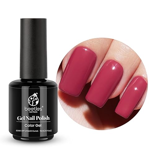 Miniatura 6 de Beetles - Esmalte de uñas en gel, 1 unidad de 0.5 onzas líquidas de esmalte de gel de secado rápido y 1 capa base de 0.5 onzas líquidas que no se