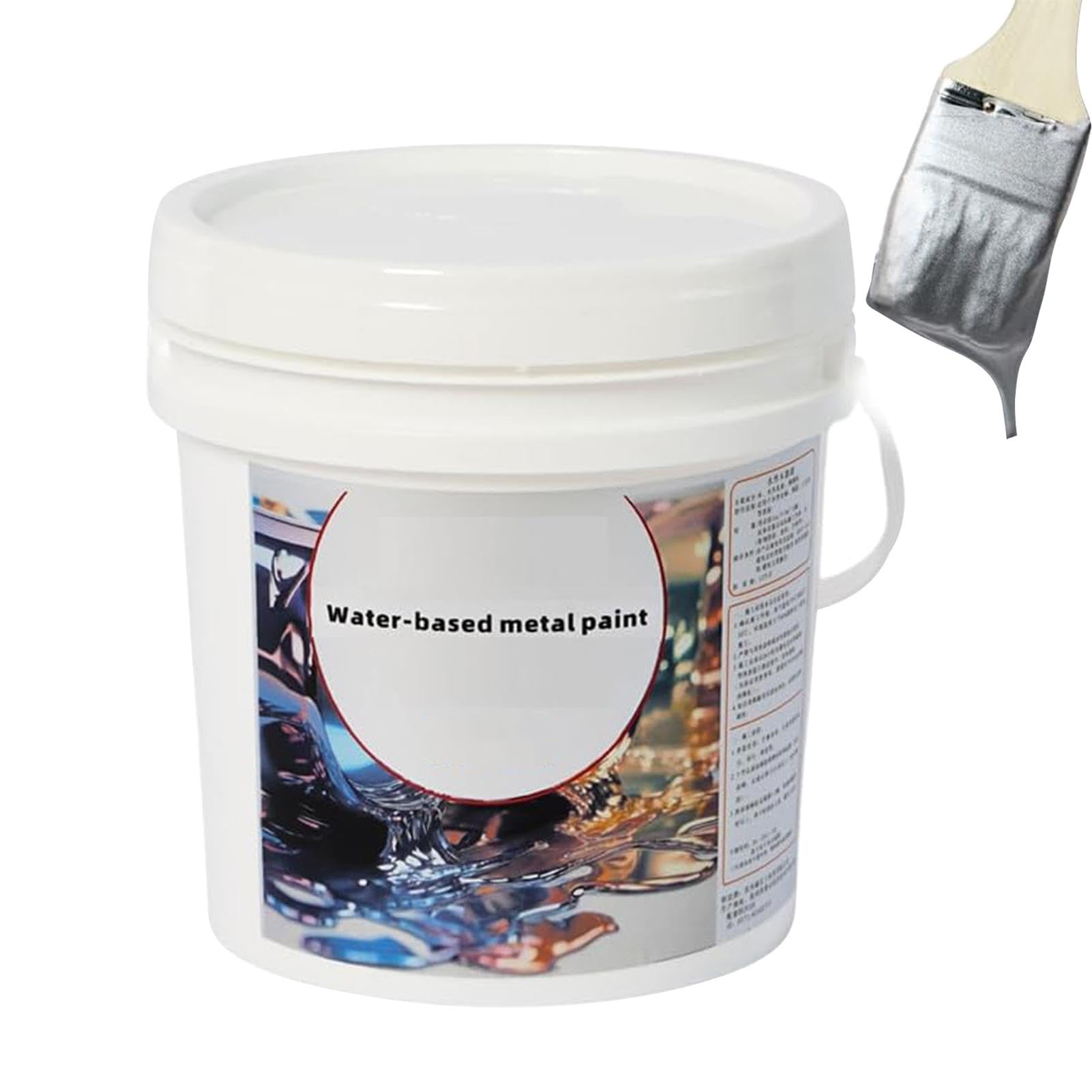 Liquid Gold Paint, Water Based Gold Craft Liquid, Long-lasting Water Based Gold Foil Paint, Water Based Gold Metal Paint for Home