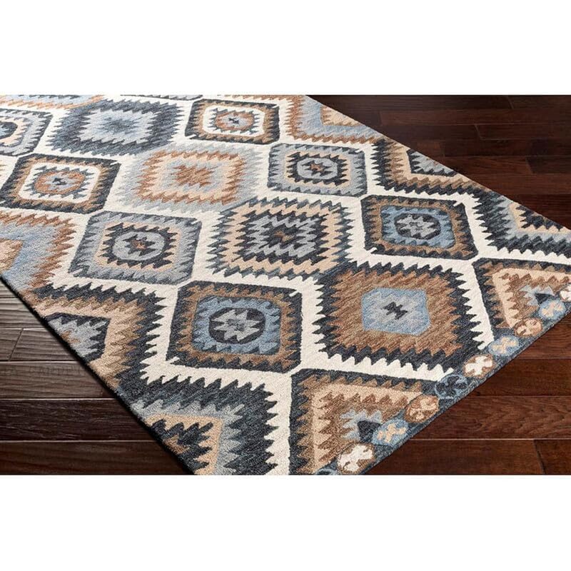 Image of Soft Pure Woolen Modern Collection Tufted Carpet for Living Room,Bedroom'Kitchen and Hall (6 X 9) Feet