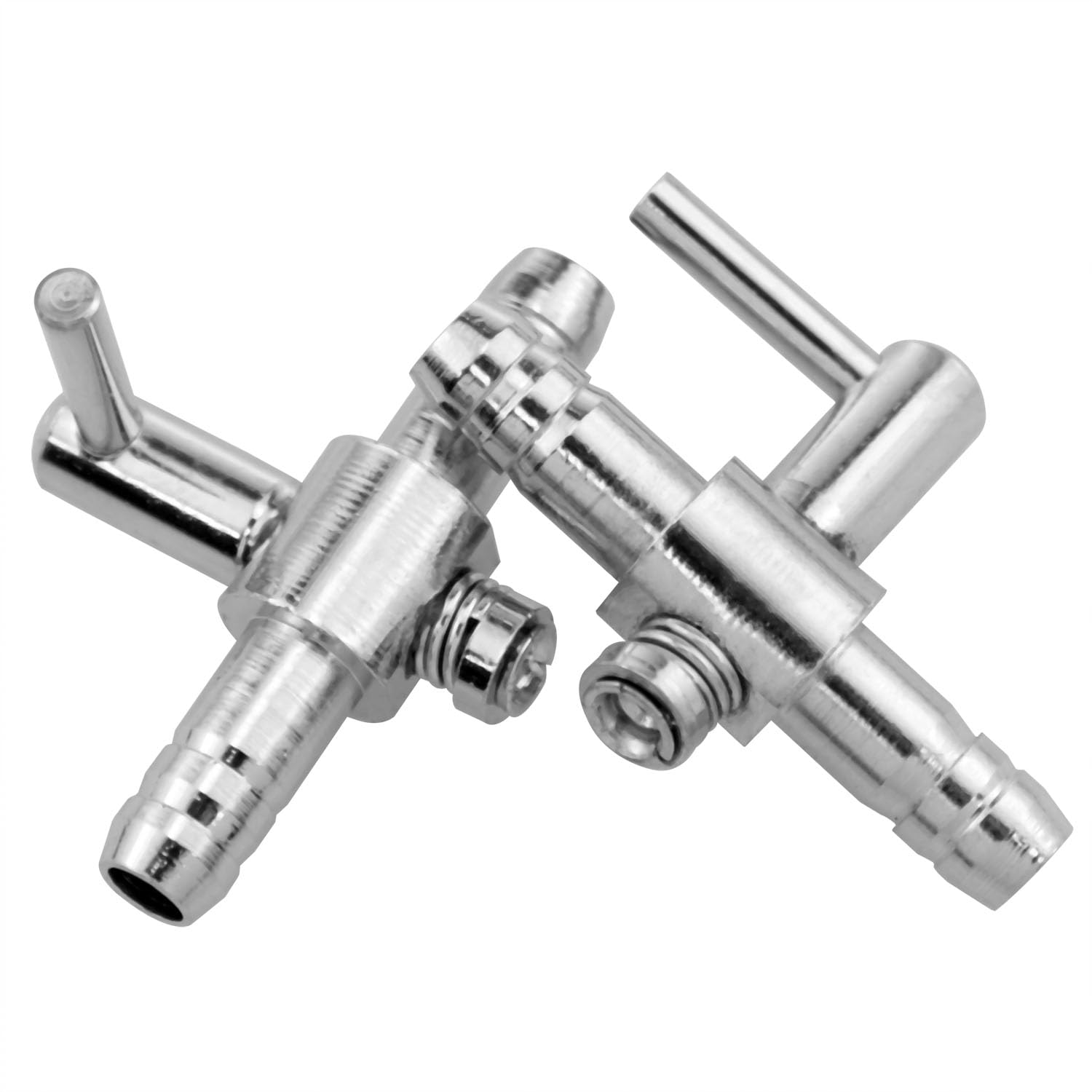 Lovelysp Aquarium Metal Gang Valves Fish Tank Air Flow Control Lever Pump Air Flow Distributor Splitter for Air Pump for Aquarium Tanks 4PCS (1.18inch)