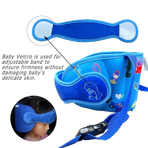 Miniatura 3 de Soporte para la cabeza del asiento de automóvil para niños pequeños, soporte ajustable para el cuello, correa para la cabeza, correa para la cabeza,