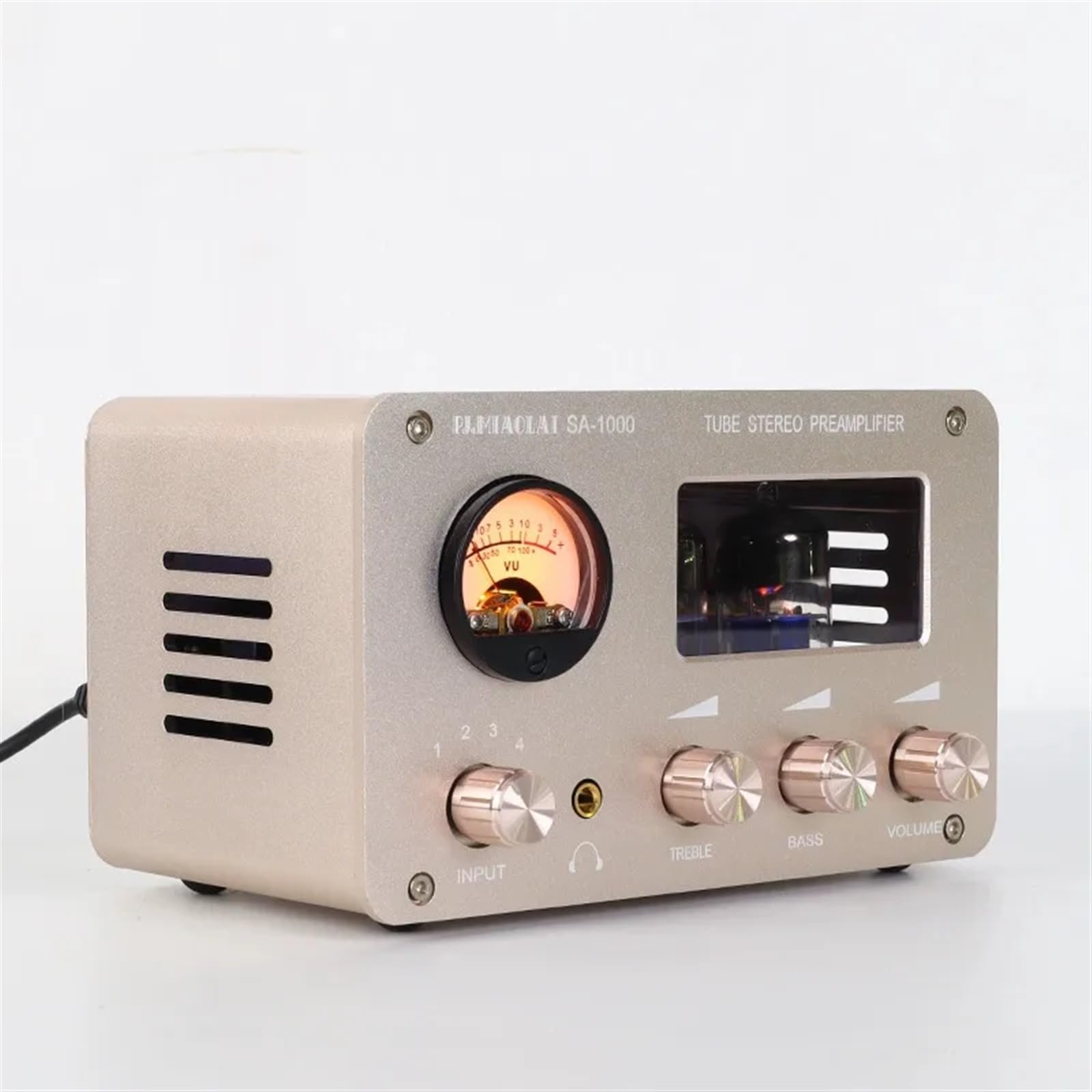 Preamplificatore valvolare 6H3N Amplificatori Preamplificatore valvolare HiFi Bile Buffer Amplificatore audio Altoparlante Amplificatore audio Home Theater 2 Canali per auto(Noir)