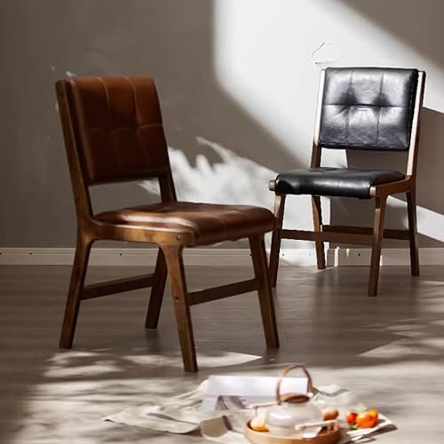 Miniatura 7 de Kitchen Chairs Set of 124, Wooden Dining Chair, Rustic Upholstered Dining Seat, Side Chair for Dining Room, Kitchen, Restaurant(Orange+Brown,1PCS)