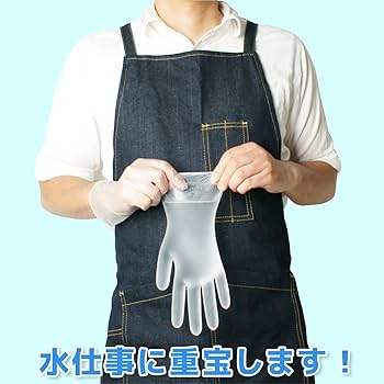 Amazon.co.jp: [ACE] プラスチック手袋 使い捨て手袋 粉なし 1箱