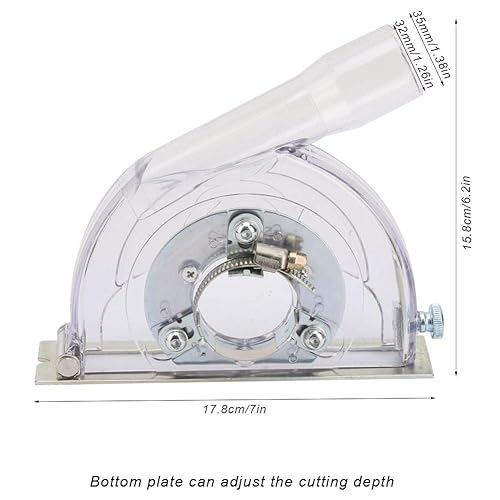Miniatura 4 de Cubierta de pulido de cubierta de polvo de corte para amoladora angular de 100/125/5.906 in y disco de sierra de 90/115/4.921 in para colgar en