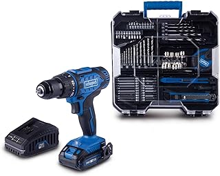 Scheppach Atelier mobile C-DTB74/1-X Coffret d'outils | Perceuse-visseuse sans fil 20V avec 1x batterie 2Ah, chargeur & set d'accessoires 74 pièces | Plage de serrage 1,5-13 mm | Couple 50 Nm