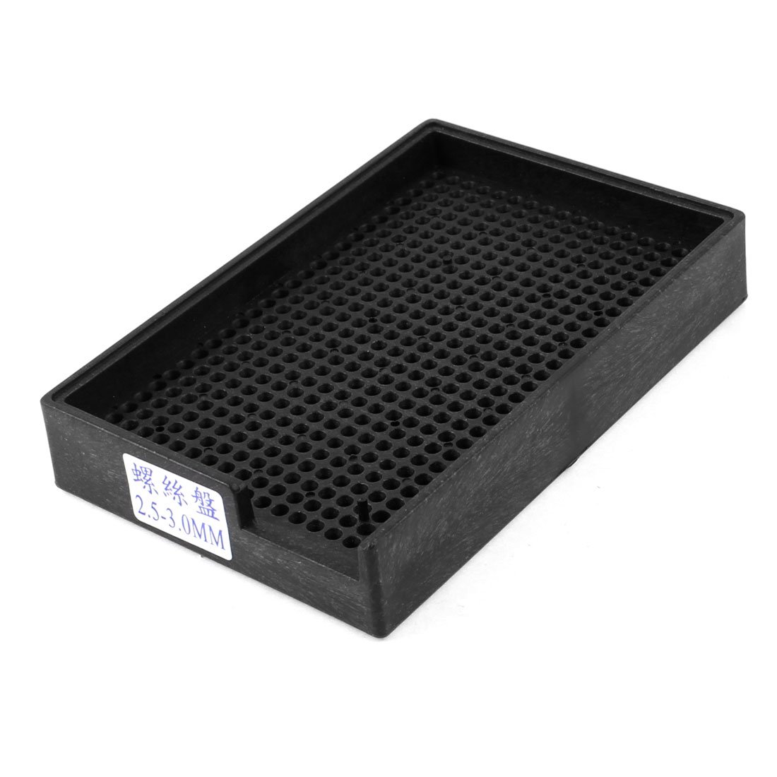Aexit 2.5mm-3.0mm Screw Nuts Antistatic Plastic Tray Holder Black Panel Nuts 459 Holes