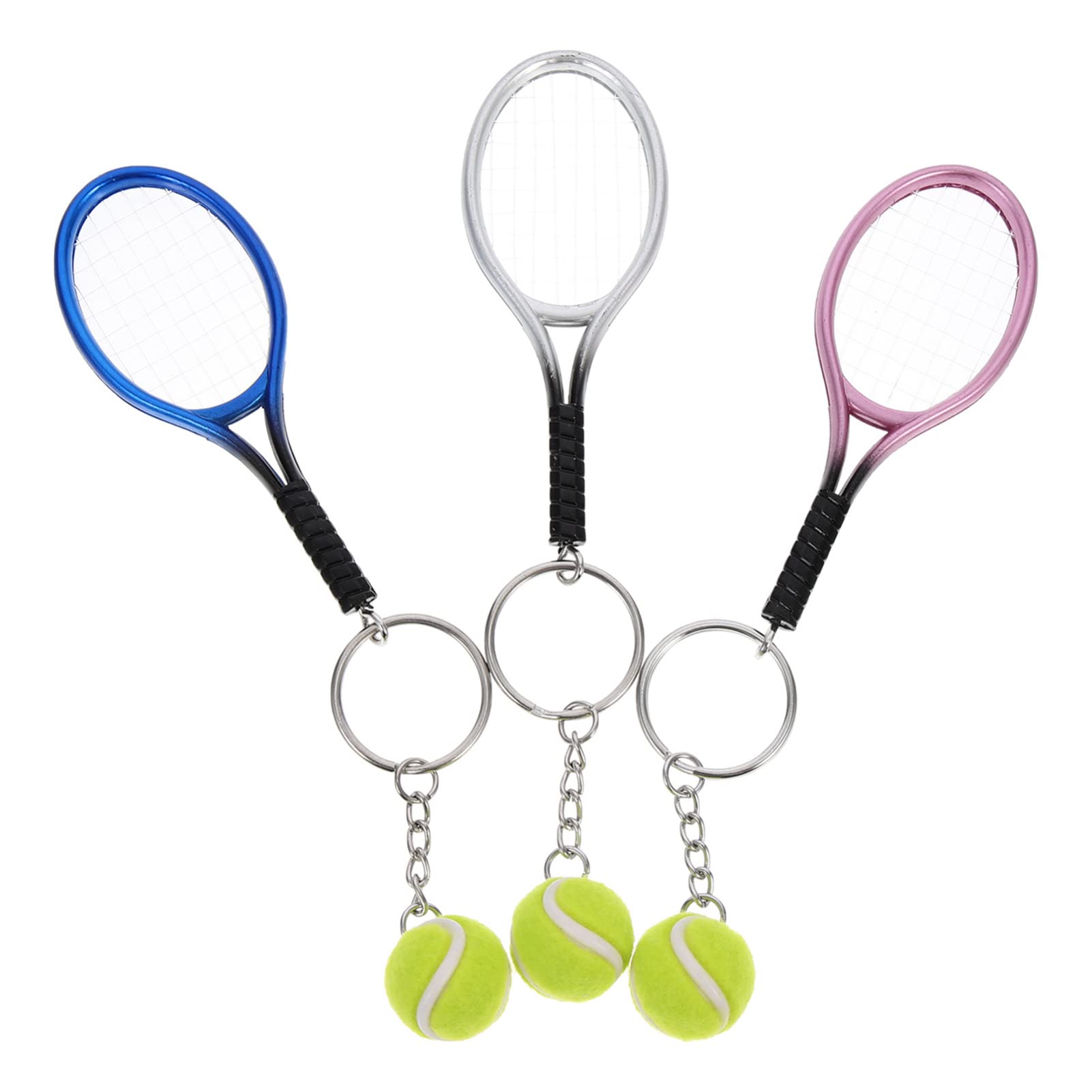 NUOBESTY 6 Uds. Recuerdos de Regalo Mini Colgantes Niños Premios Deportivos Carnaval Llavero Rellenos Clave Multifunción Mujeres Portátil Apretar Jugador Cadenas Llavero Adornos