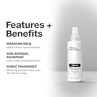 Vista 3 de Paul Mitchell Freeze and Shine Super Hairspray, máxima sujeción, laca para el cabello con acabado brillante, para cabello grueso