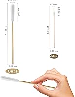 Vista 4 de Capullos de algodón para perros, bastoncillos de algodón de 6 pulgadas para orejas de perro grandes, hisopos de algodón para limpiar las orejas