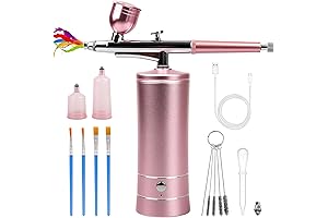 Airbrush-Kit Rechargeable Cordless Airbrush Compressor -Auto Handheld Airbrush Gun, Airbrush Set Portable...